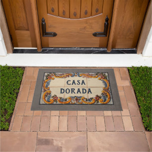 Tapete Sinal de Casa Espanhol (texto personalizável)