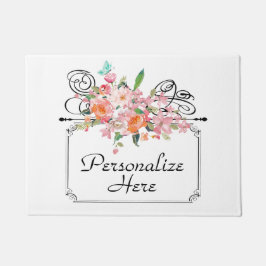 Tapete Sinal de enforcamento floral vitoriano