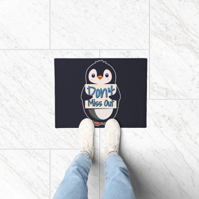 Tapete Sinal de Pinguim Não Perca (Interior)