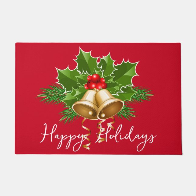 Tapete Sinos de Natal e Holly (Frente)