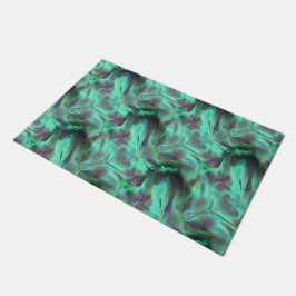 Tapete Sintonizador cortado, esverdeado a carbono