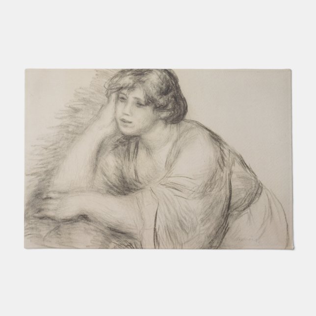 Tapete Sitting Girl (por Pierre-Auguste Renoir) (Frente)