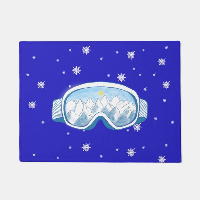 Tapete Ski Goggles Snowflake Dance (Frente)