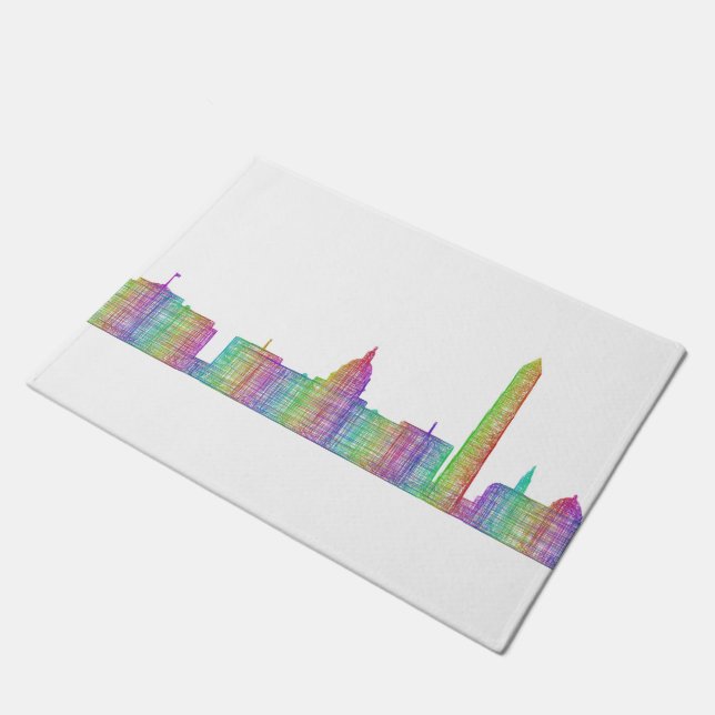 Tapete Skyline da cidade de Washington (Inclinado)