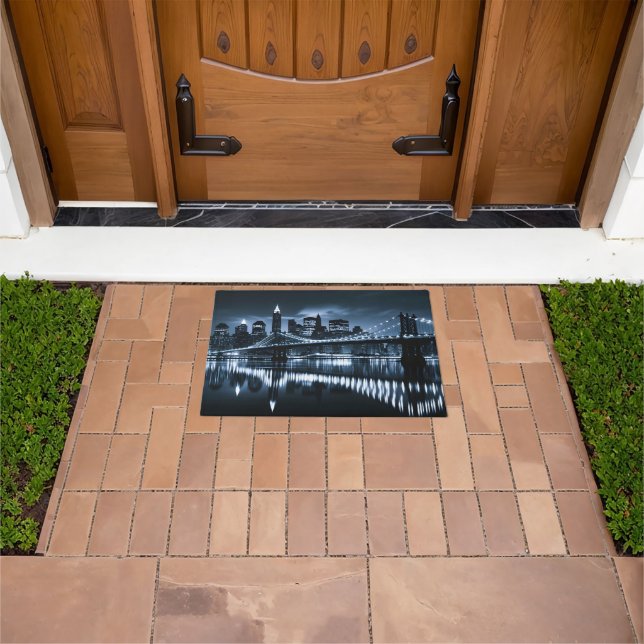 Tapete Skyline Nightscape Monocromático em Nova Iorque (Ar livre)