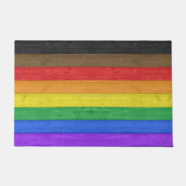 Tapete SlipperyJoe's Inclusive orgulho gay flag texturizo (Frente)