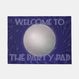 Tapete Slogan do Party Pad Divertido Disco Ball Fiesta