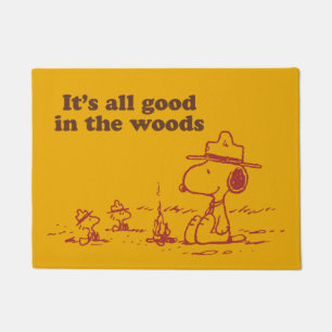 Tapete Snoopy Escoteiro - Tudo bem na floresta