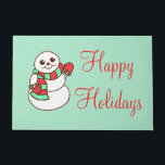 Tapete Snowman Christmas Doormat<br><div class="desc">O design é da arte original.</div>