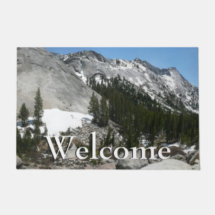 Tapete Snowy Granite Domes Panorama em Yosemite