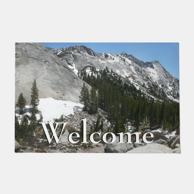 Tapete Snowy Granite Domes Panorama em Yosemite (Frente)