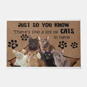 Tapete Só para que saibam que há muitos gatos nela