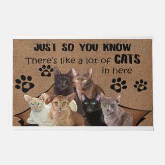 Tapete Só para que saibam que há muitos gatos nela