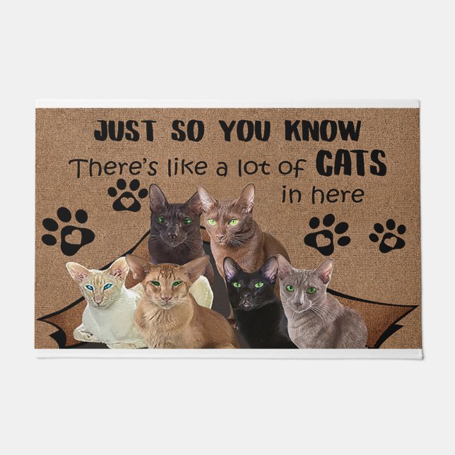 Tapete Só para que saibam que há muitos gatos nela (Frente)