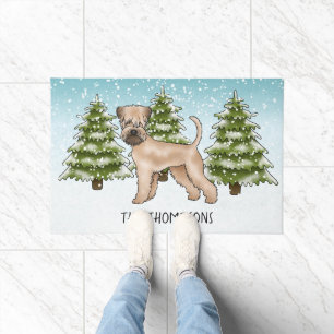 Tapete Soft-Coated Wheaten Terrier Floresta de Inverno Ne