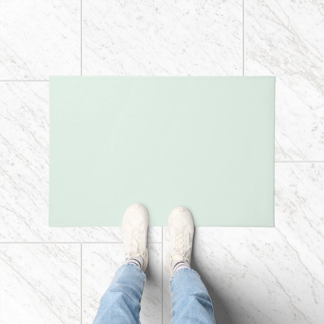 Tapete Solid Pale Mint Green Door Mat (Interior)