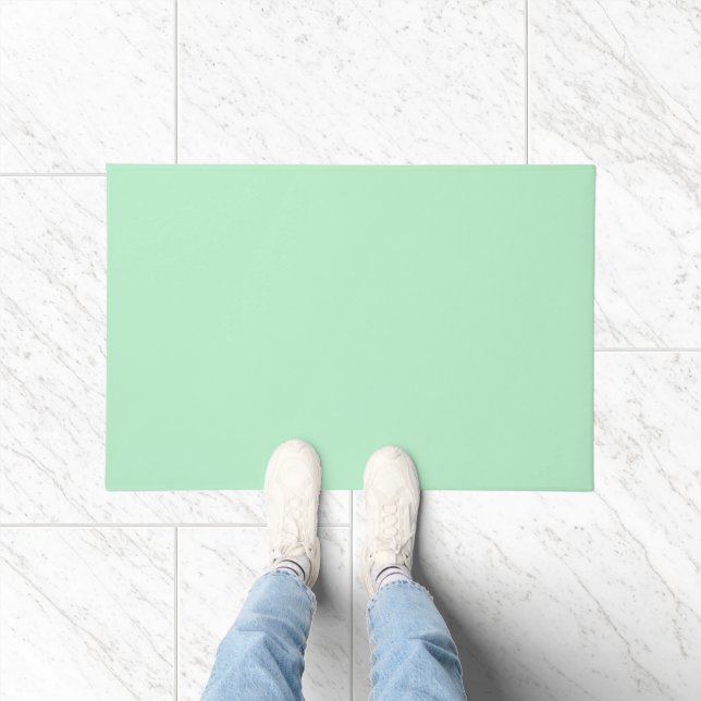 Tapete Solid Soft Mint Green Door Mat (Interior)
