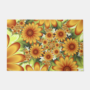 Tapete Sonho floral, arte abstrata moderna do Fractal da