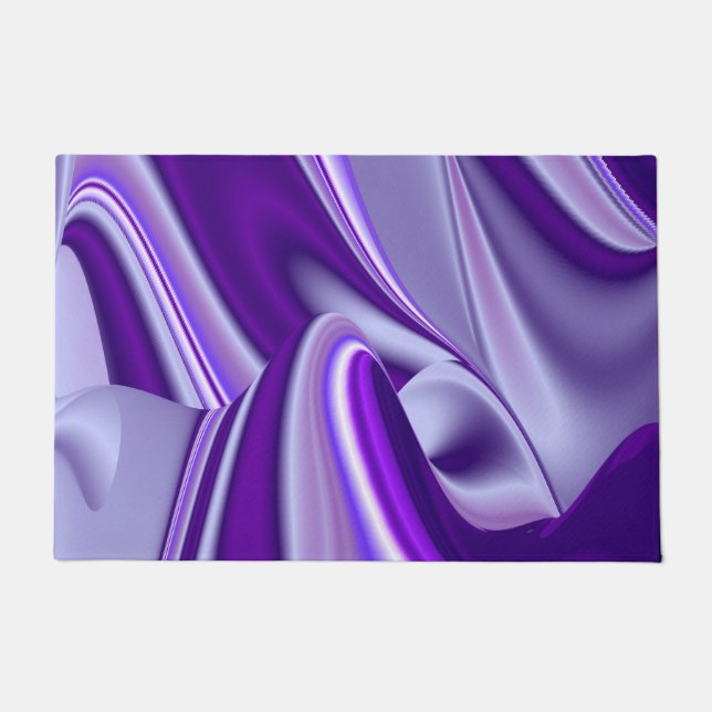 Tapete Sonhos de Arco-Íris de Flor Roxo (Frente)