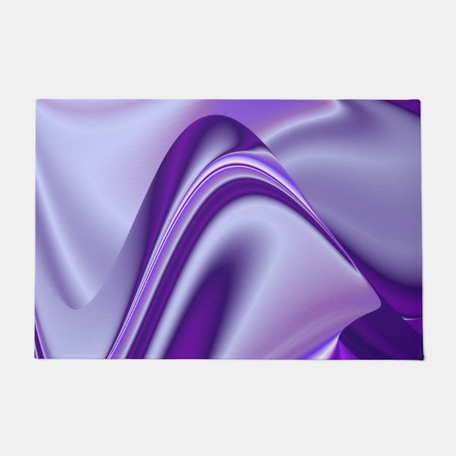 Tapete Sonhos de Arco-Íris de Flor Roxo (Frente)