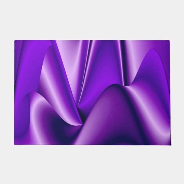 Tapete Sonhos de Arco-Íris de Flor Roxo (Frente)