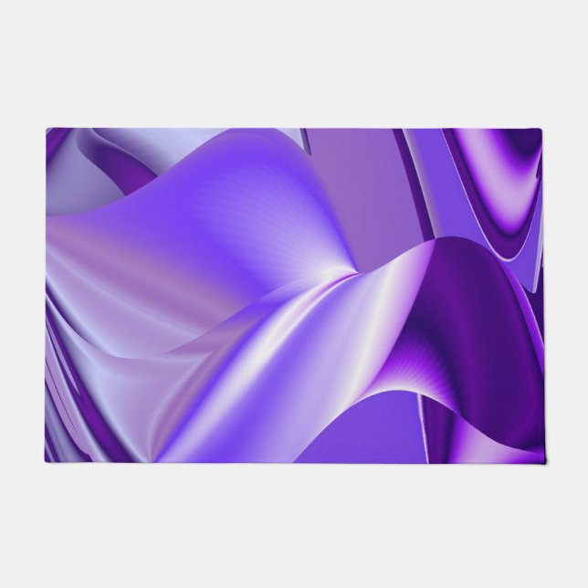 Tapete Sonhos de Arco-Íris de Flor Roxo (Frente)