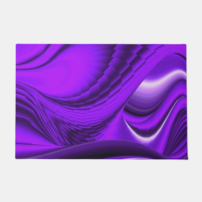 Tapete Sonhos de Arco-Íris de Flor Roxo (Frente)