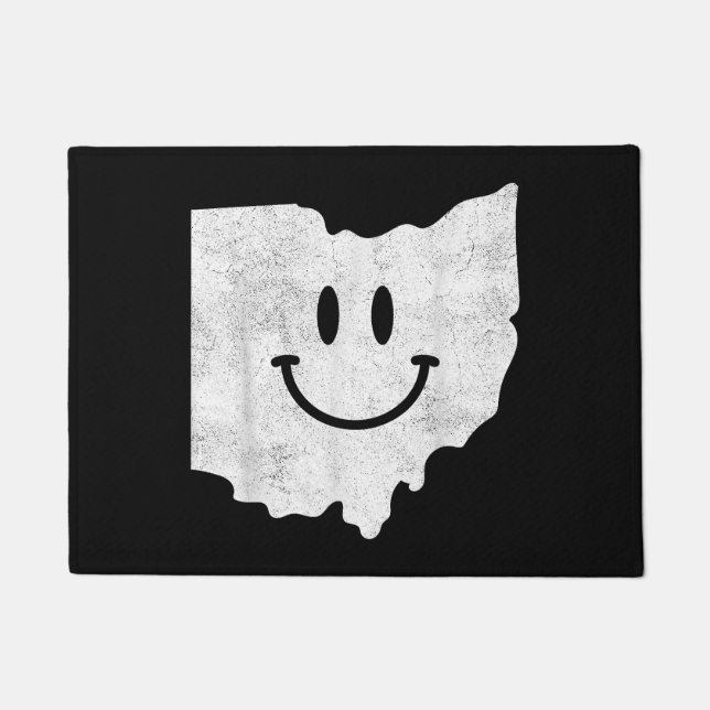 Tapete Sorriso em OH - Engraçado Rosto Feliz de Ohio (Frente)