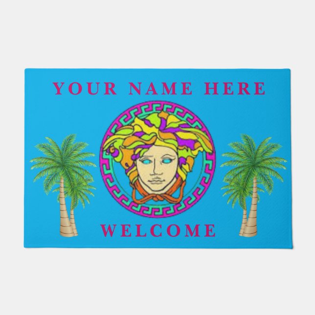 Tapete South Beach Miami Medusa Doormat (Frente)