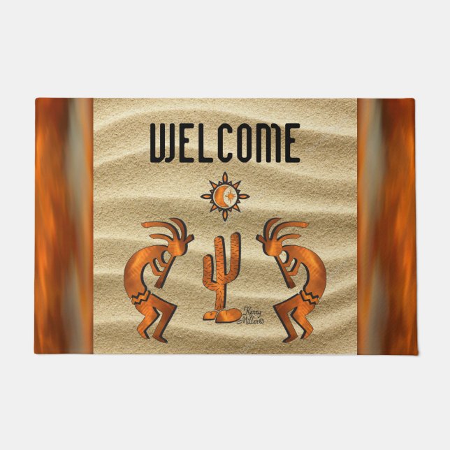 Tapete Southwest Kokopelli Doormat (Frente)