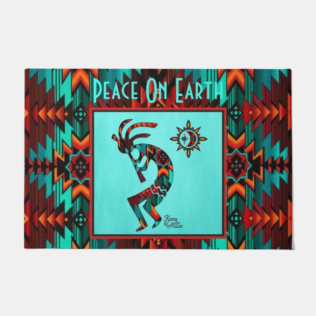 Tapete Southwest Kokopelli Doormat (Frente)