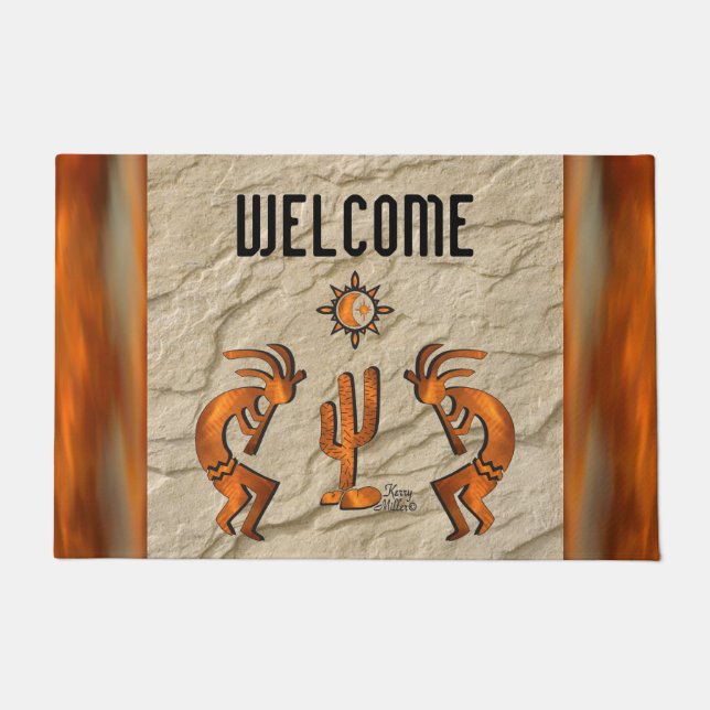 Tapete Southwest Kokopelli Doormat (Frente)