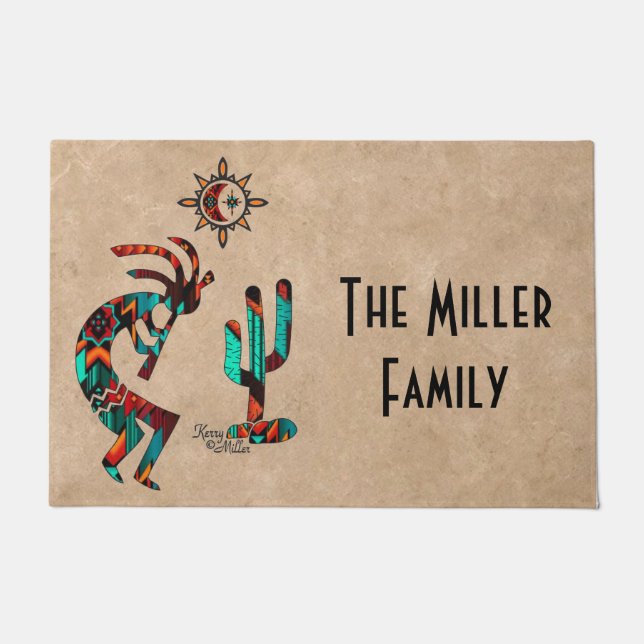 Tapete Southwest Kokopelli Doormat (Frente)