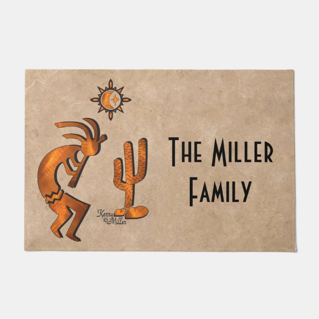 Tapete Southwest Kokopelli Doormat (Frente)