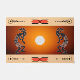 Tapete Southwestern Sun Kokopelli Doormat