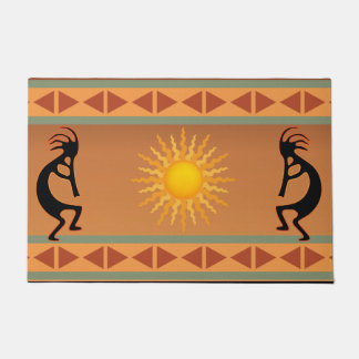 Tapete Southwestern Sun Kokopelli Doormat