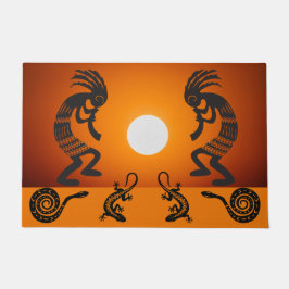 Tapete Southwestern Sun Kokopelli Doormat