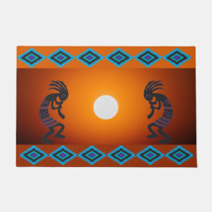 Tapete Southwestern Sun Kokopelli Doormat
