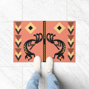 Tapete Southwestern Sun Kokopelli Doormat