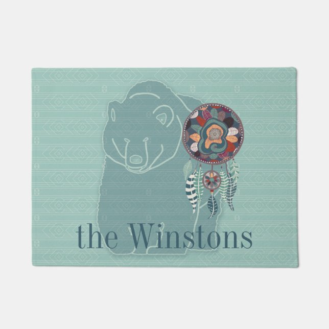 Tapete Spirit Bear Native American Themed Custom (Frente)