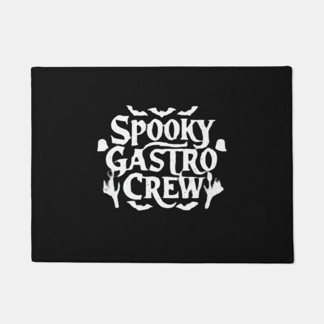 Tapete Spooky Gastro Crew Gastro Enfermeiro Halloween Clá (Frente)