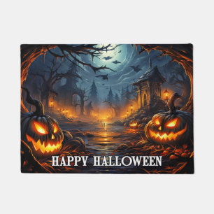 Tapete Spooky Pumpkins Feliz Dia das Bruxas