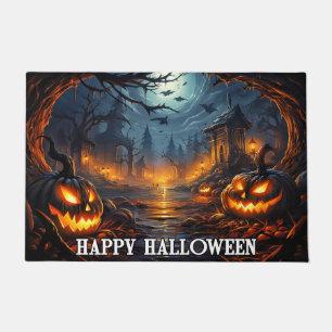 Tapete Spooky Pumpkins Feliz Dia das Bruxas