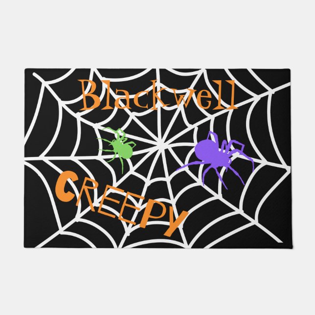 Tapete Spooky Spider Web (Frente)