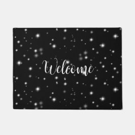 Tapete Starlight Sparkles Black and White Stars