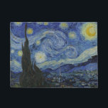Tapete "Starry Night" por Van Gogh<br><div class="desc">Este design apresenta uma reprodução inalterada e sem edição,  de alta resolução,  da famosa pintura "Noite Estrelada" de Van Gogh.</div>