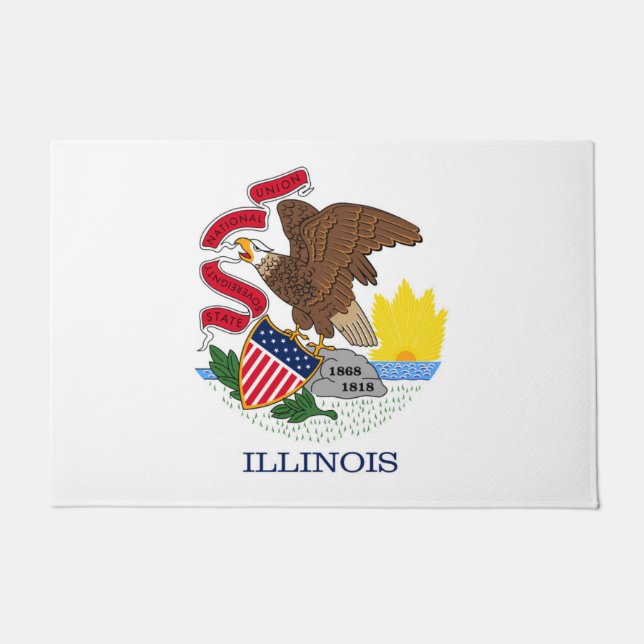 Tapete State Flag of Illinois, EUA (Frente)