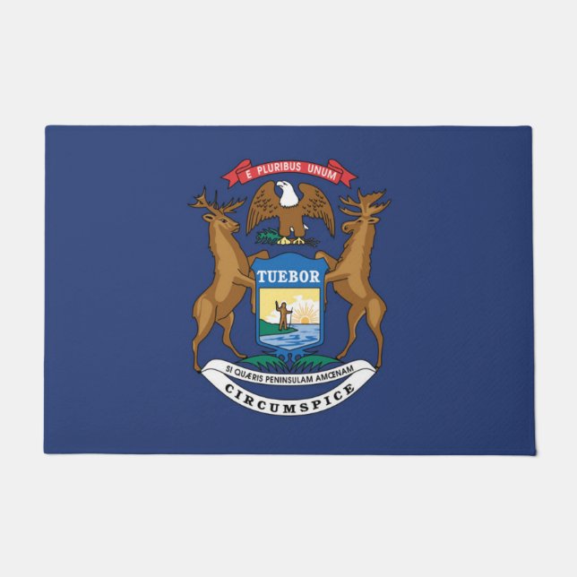 Tapete State Flag of Michigan, EUA (Frente)