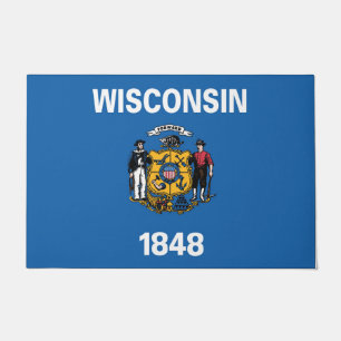 Tapete State Flag of Wisconsin, EUA