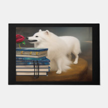 Steampunk American Eskimo dog Mat